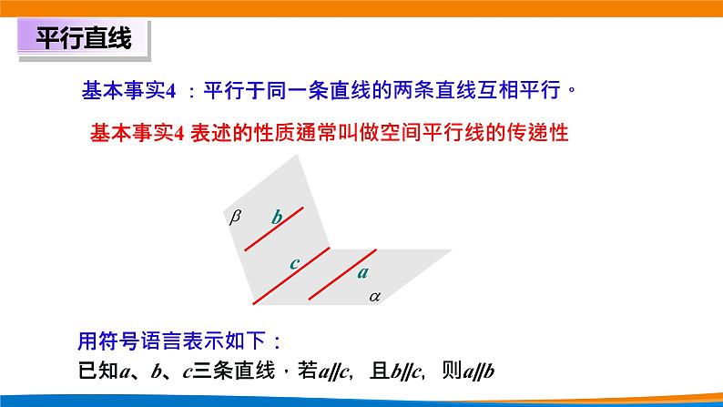 新人教A版高中数学必修二第八单元《8.5.1直线与直线平行》课件04