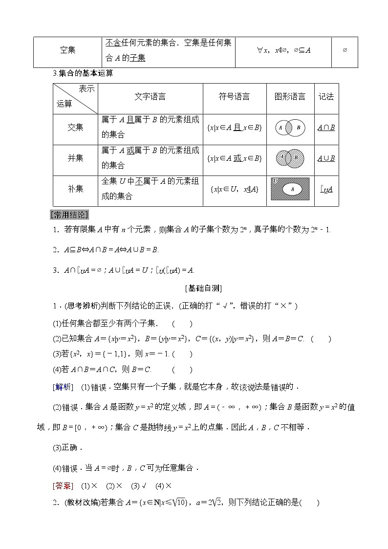 高考数学一轮复习教案 第1章_第1节_集合（含答案解析）第2页