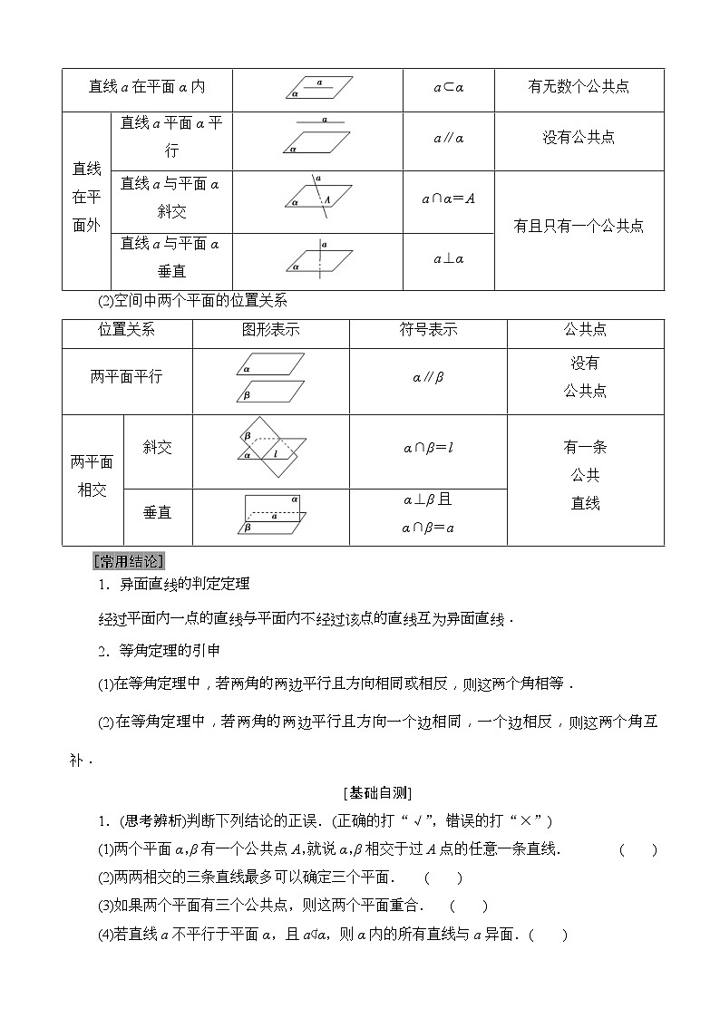高考数学一轮复习教案 第7章_第3节_空间点、直线、平面之间的位置关系（含答案解析）02