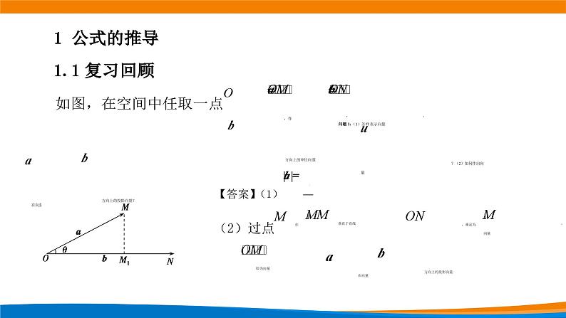 新人教A版高中数学选择性必修一《1.4.2用空间向量研究距离、夹角问题（第1课时）》课件02