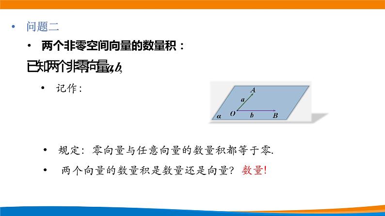 新人教A版高中数学选择性必修一《1.1.2空间向量的数量积（第1课时）》课件第4页