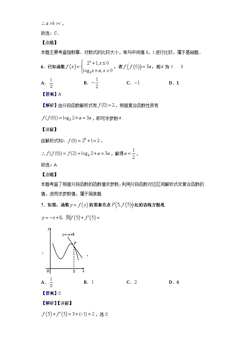 2021届宁夏银川市宁夏大学附属中学高三上学期第一次月考数学（文）试题（解析版）第3页