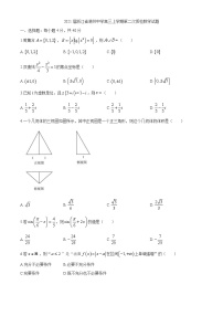 2021届浙江省湖州中学高三上学期第二次质检数学试题