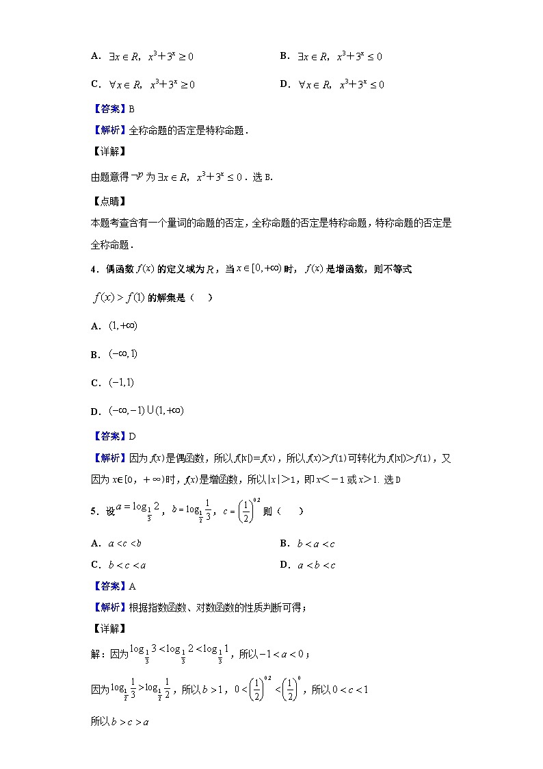 2021届四川省阆中中学高三9月月考数学（文）试题（解析版）第2页