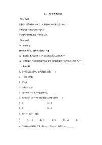 高中数学人教A版 (2019)必修 第一册1.1 集合的概念优秀学案