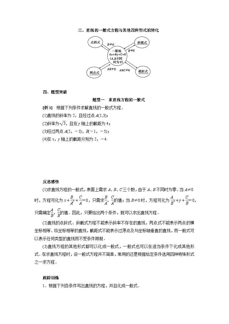 【同步导学案】高中数学人教A版(2019)选修第一册-- 2.2.3直线的一般式方程 导学案（有答案）02