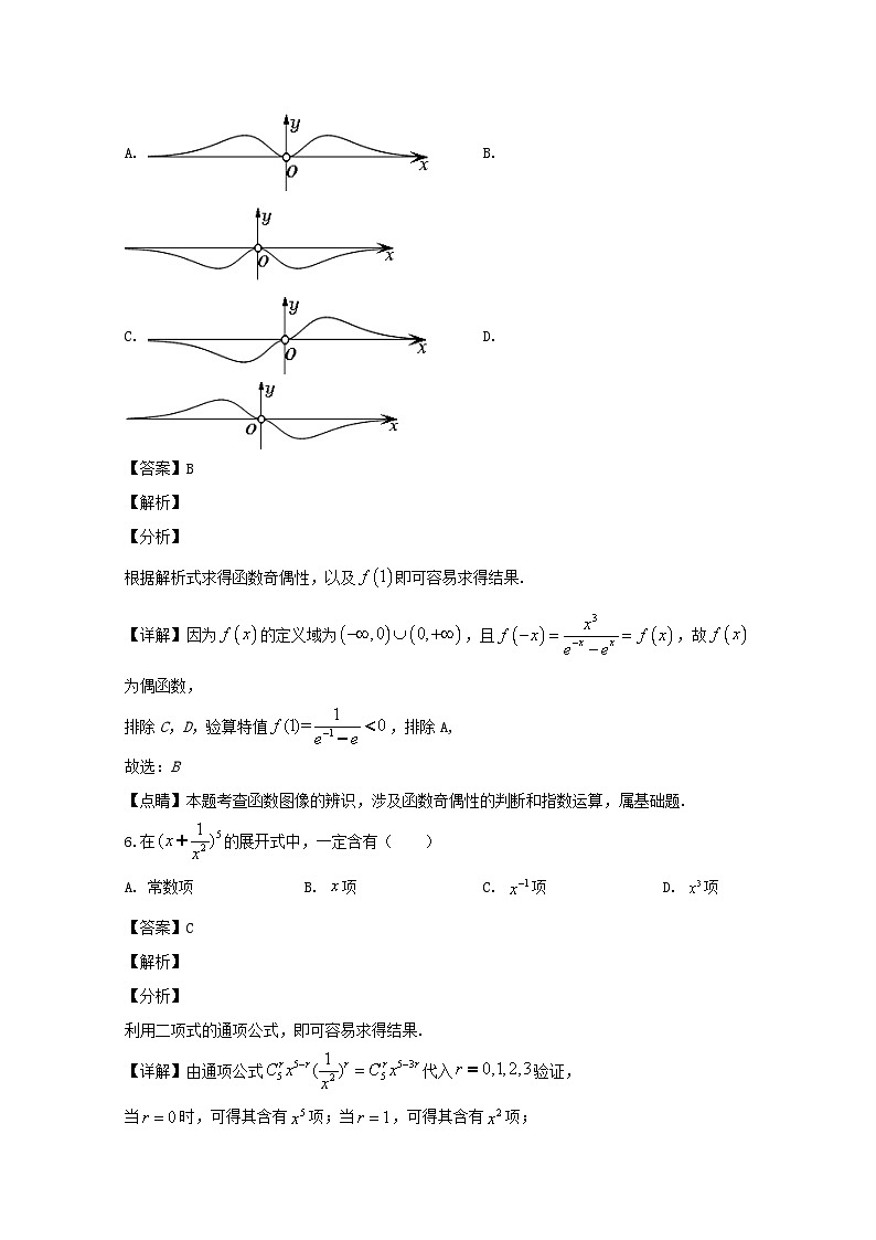 吉林省长春市2020届高三质量监测（三）（三模考试）数学（理）试题 Word版含解析03