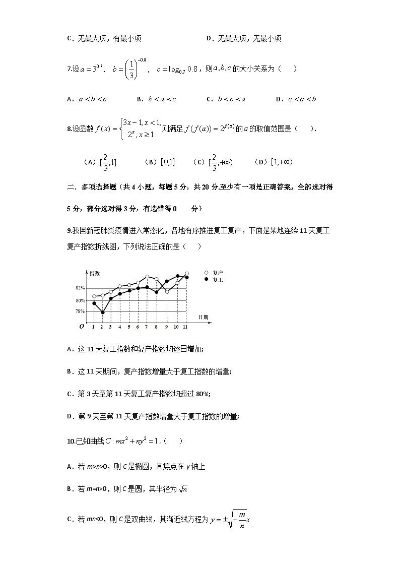广东省湛江一中2021届高三上学期数学周二测试 Word版含答案第2页