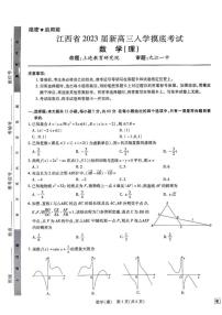 2023届江西省省重点校联盟（智慧上进）高三上学期入学摸底联考数学理试题 PDF版