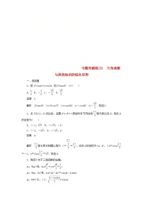 高考数学二轮复习专题突破练3三角函数与其他知识的综合应用 (理数)含解析