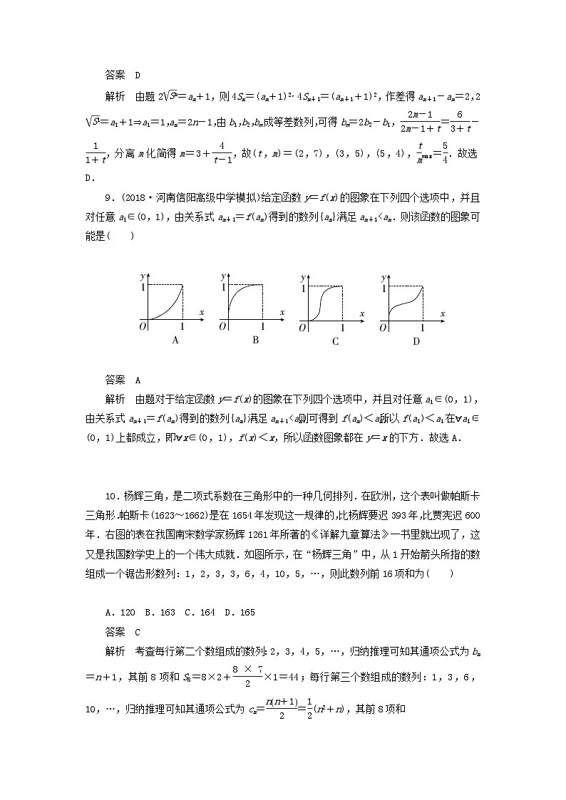 高考数学二轮复习专题突破练4数列中的典型题型与创新题型 (理数)含解析第3页