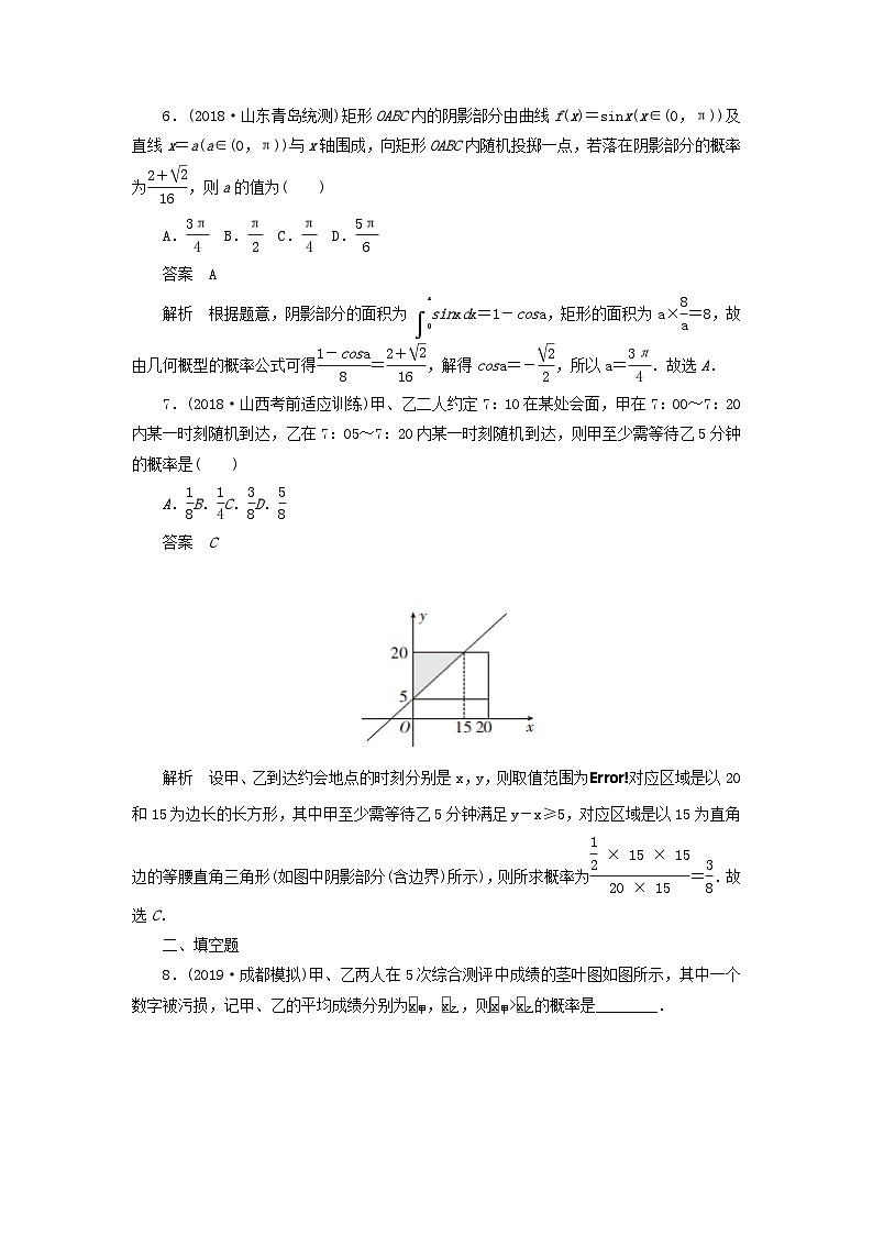 高考数学二轮复习专题突破练7概率与其他知识的交汇 (理数)含解析第3页