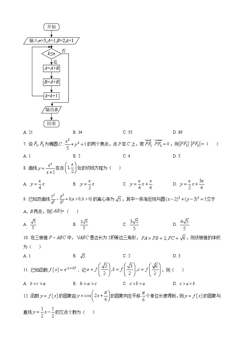 2023年高考全国甲卷数学(文)真题（原卷版）02