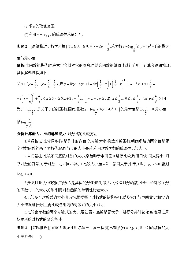 高中数学必修第一册人教A版（2019）4.4《对数函数》能力探究 试卷02