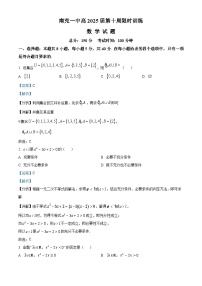 四川省南充市第一中学2022-2023学年高一数学上学期11月月考试题（Word版附解析）