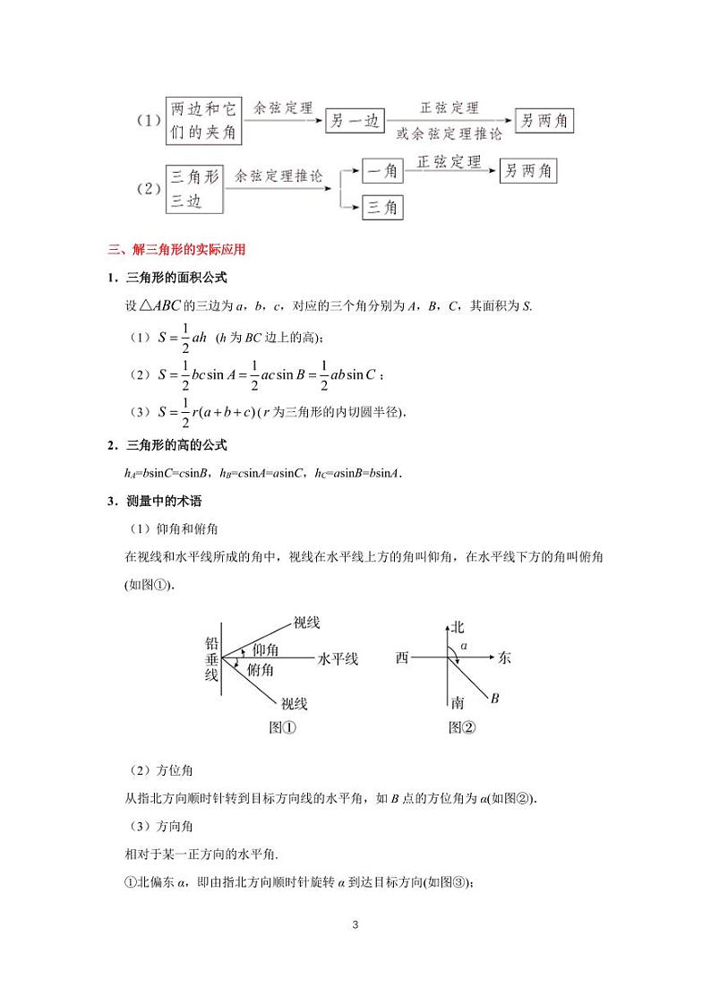 高考专题复习16  解三角形第3页