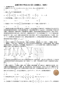 四川省成都市石室中学2022-2023学年高三数学下学期三诊复习（理科）试题九（Word版附答案）