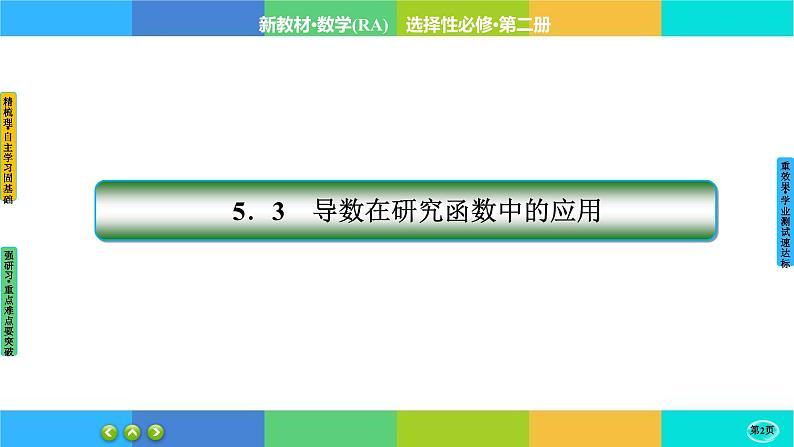 人教A版数学选修二 5.3.1《函数的单调性》课件PPT02