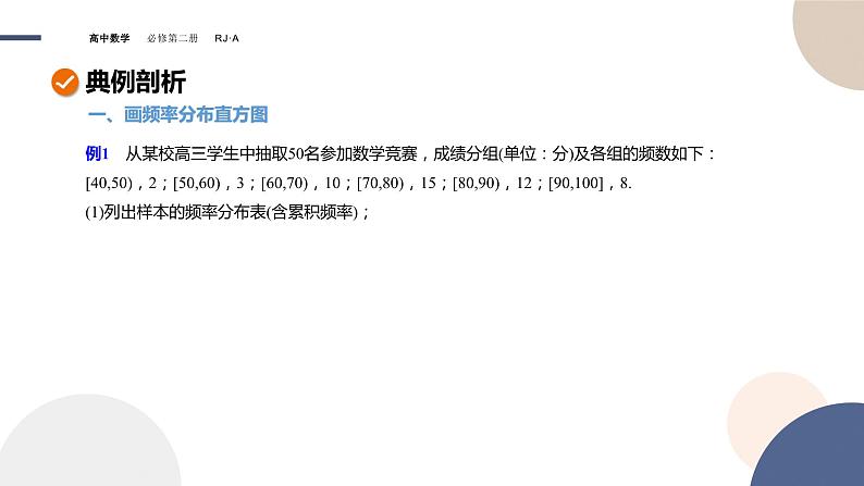 人教A版数学必修二9.2.1总体取值规律的估计（课件PPT）08