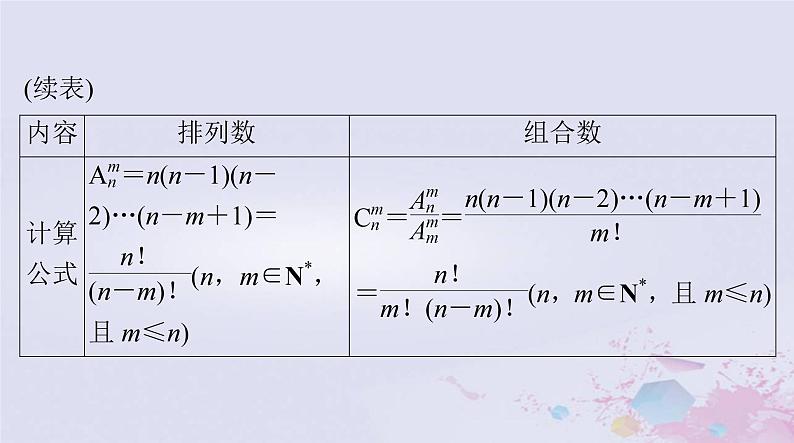 2024届高考数学一轮总复习第九章计数原理概率随机变量及其分布第二讲排列与组合课件05