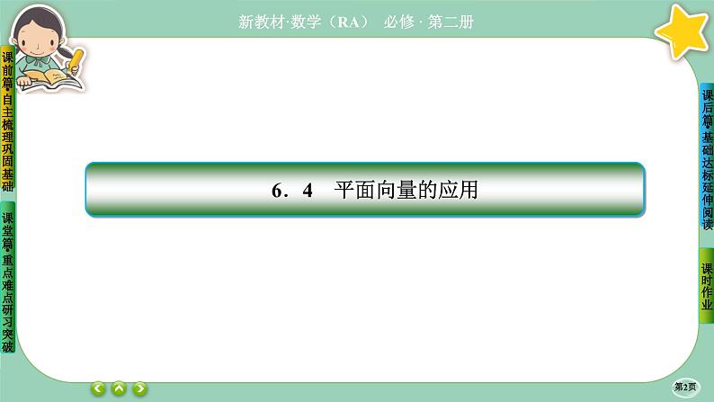 人教A版必修二6.4《平面向量的应用》(第3课时) 课件PPT02