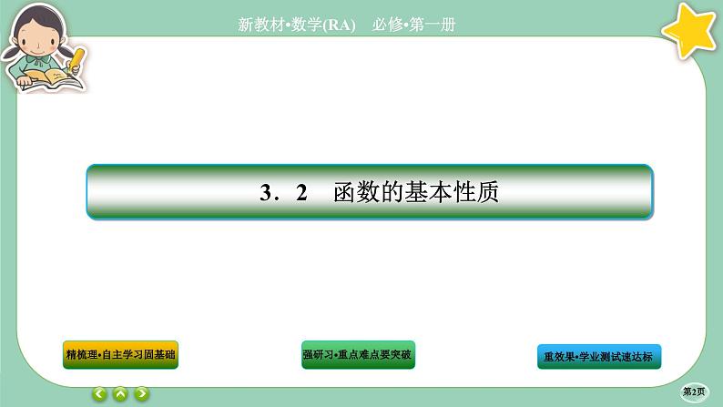 人教A版数学必修一3.2《函数的基本性质》(第1课时)课件PPT第2页