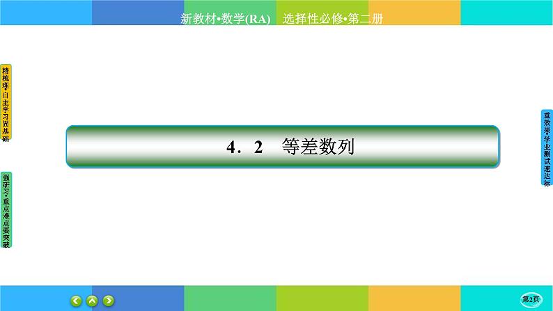 人教A版数学选修二 4.2.1《等差数列的概念》(第2课时)课件PPT02