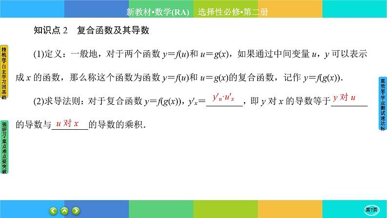 人教A版数学选修二 5.2《导数的运算》(第2课时)课件PPT07