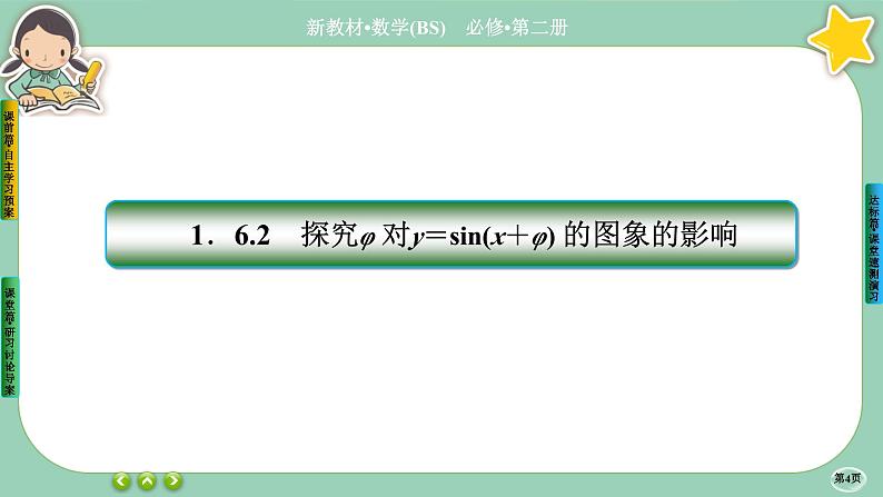 北师大版数学必修二1.6.1《函数y=Asin(wx+φ)性质与图象》课件PPT04