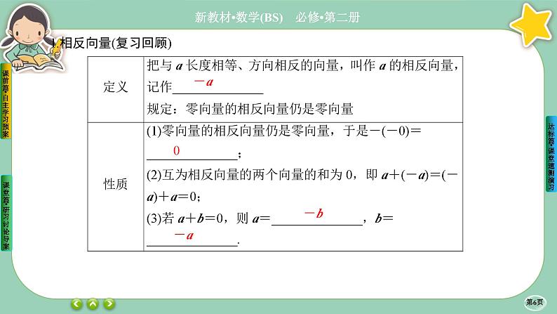 北师大版数学必修二2.2.2《从位移的合成到向量的加减法》课件PPT06