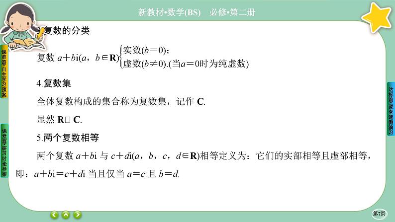 北师大版数学必修二5.1.1《复数的概念及其几何意义》课件PPT第7页
