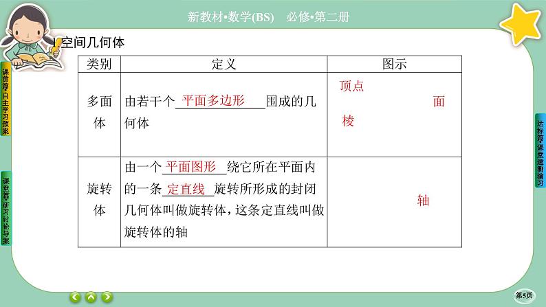 北师大版数学必修二6.1.2《基本立体图形》课件PPT第5页