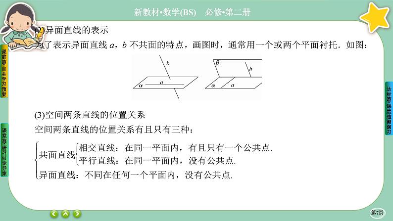 北师大版数学必修二6.3.2《空间点、直线、平面之间的位置关系》课件PPT07