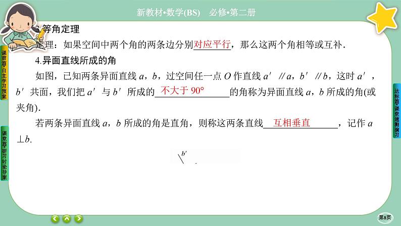 北师大版数学必修二6.3.2《空间点、直线、平面之间的位置关系》课件PPT08