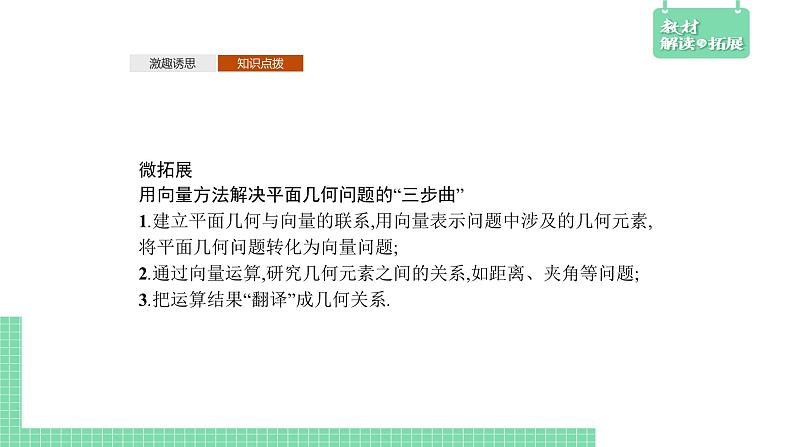 6.3 平面向量线性运算的应用——教材解读与拓展课件PPT第7页