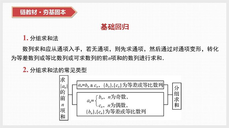 2024年新高考数学第一轮复习课件：第31讲　第1课时　分组求和法与错位相减法08