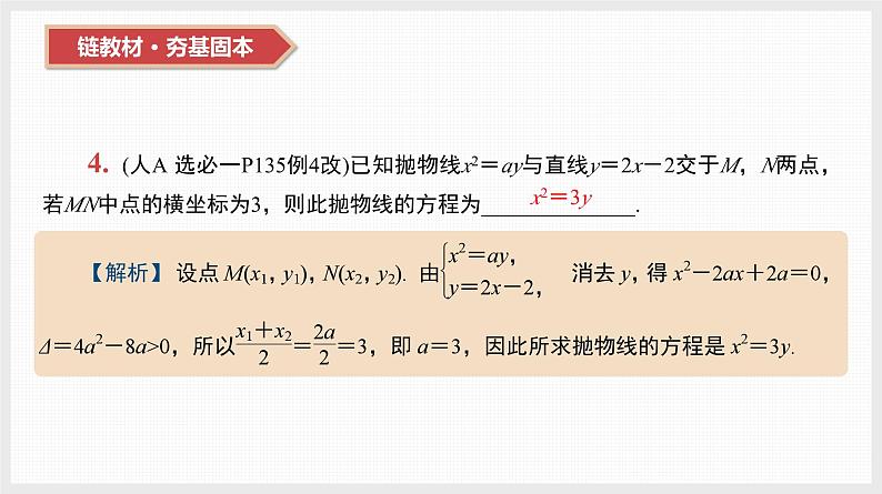2024年新高考数学第一轮复习课件：第43讲　抛物线第5页