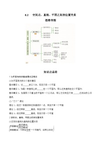 2024高考数学第一轮复习：8.2   空间点、直线、平面之间的位置关系（原卷版）