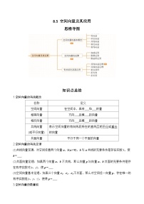 2024高考数学第一轮复习：8.5 空间向量及其应用（原卷版）