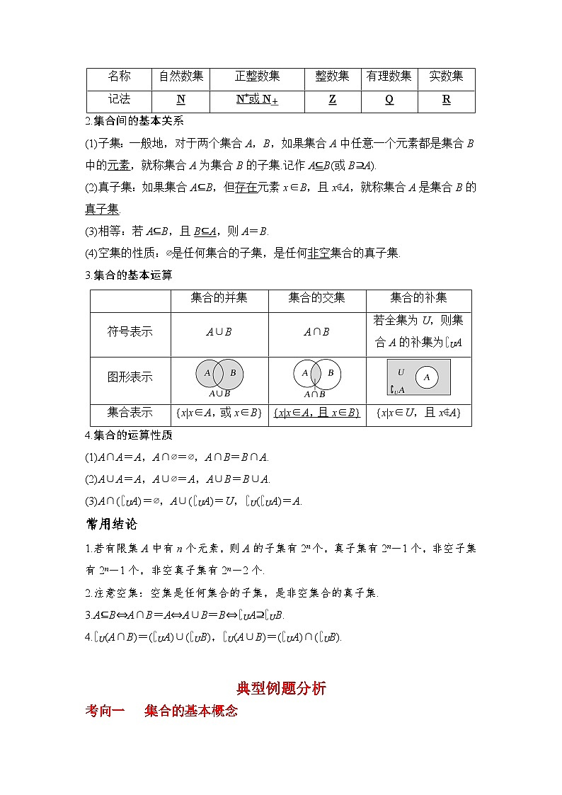 2024高考数学第一轮复习：专题1.1 集合的概念与运算（解析版）02