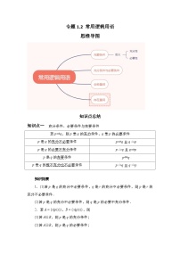 2024高考数学第一轮复习：专题1.2 常用逻辑用语（解析版）