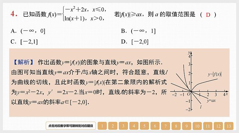 2024年新高考数学第一轮复习课件：第17讲　第2课时　导数与不等式恒成立(能成立)问题06