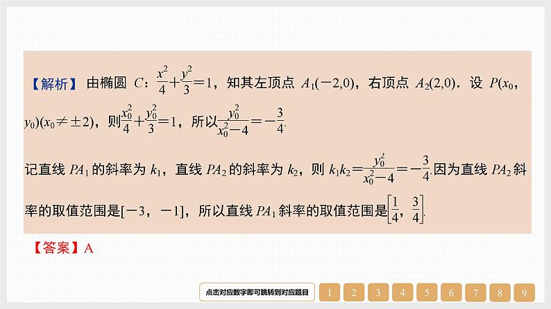 2024年新高考数学第一轮复习课件：微专题15　圆锥曲线中的几个常用二级结论第6页