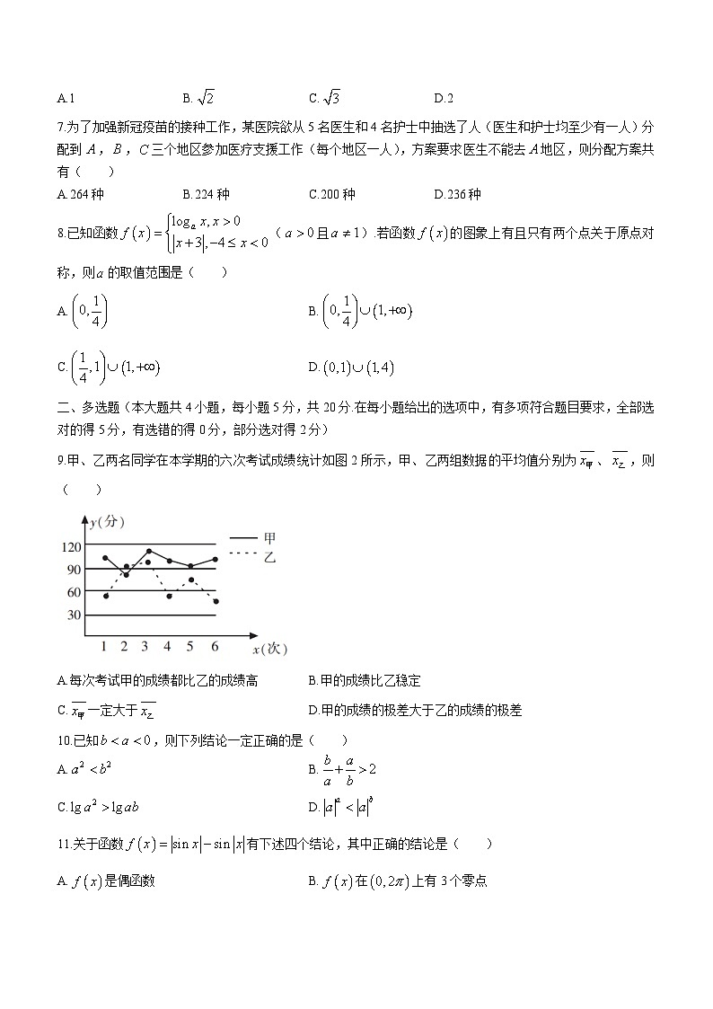 湖南省郴州市2020-2021学年高二下学期期末考试 数学试卷02