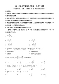 广东省惠州市惠阳区第五中学、惠阳叶挺中学2022-2023学年高一下学期3月月考数学试题