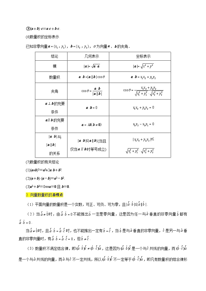 考点26 平面向量的数量积及平面向量的应用10种常见考法归类-备战2024年高考数学一轮题型归纳与解题策略(新高考地区专用)（原卷版）第3页