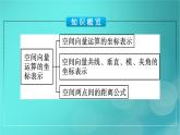 广西专版2023_2024学年新教材高中数学第1章空间向量与立体几何1.3.2空间向量运算的坐标表示课件新人教版选择性必修第一册