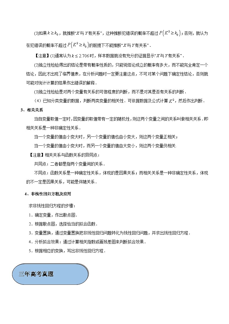 考点34 变量的相关关系与统计案例（原卷版）第2页