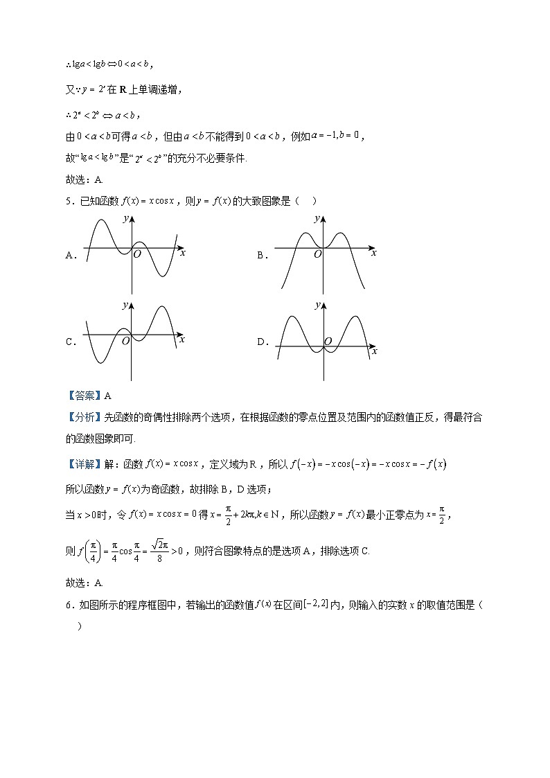 2023届四川省江油中学高三上学期第三次阶段考试数学（文）试题含答案第2页