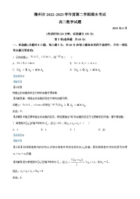 江西省赣州市2022-2023学年高二数学下学期期末试题（Word版附解析）